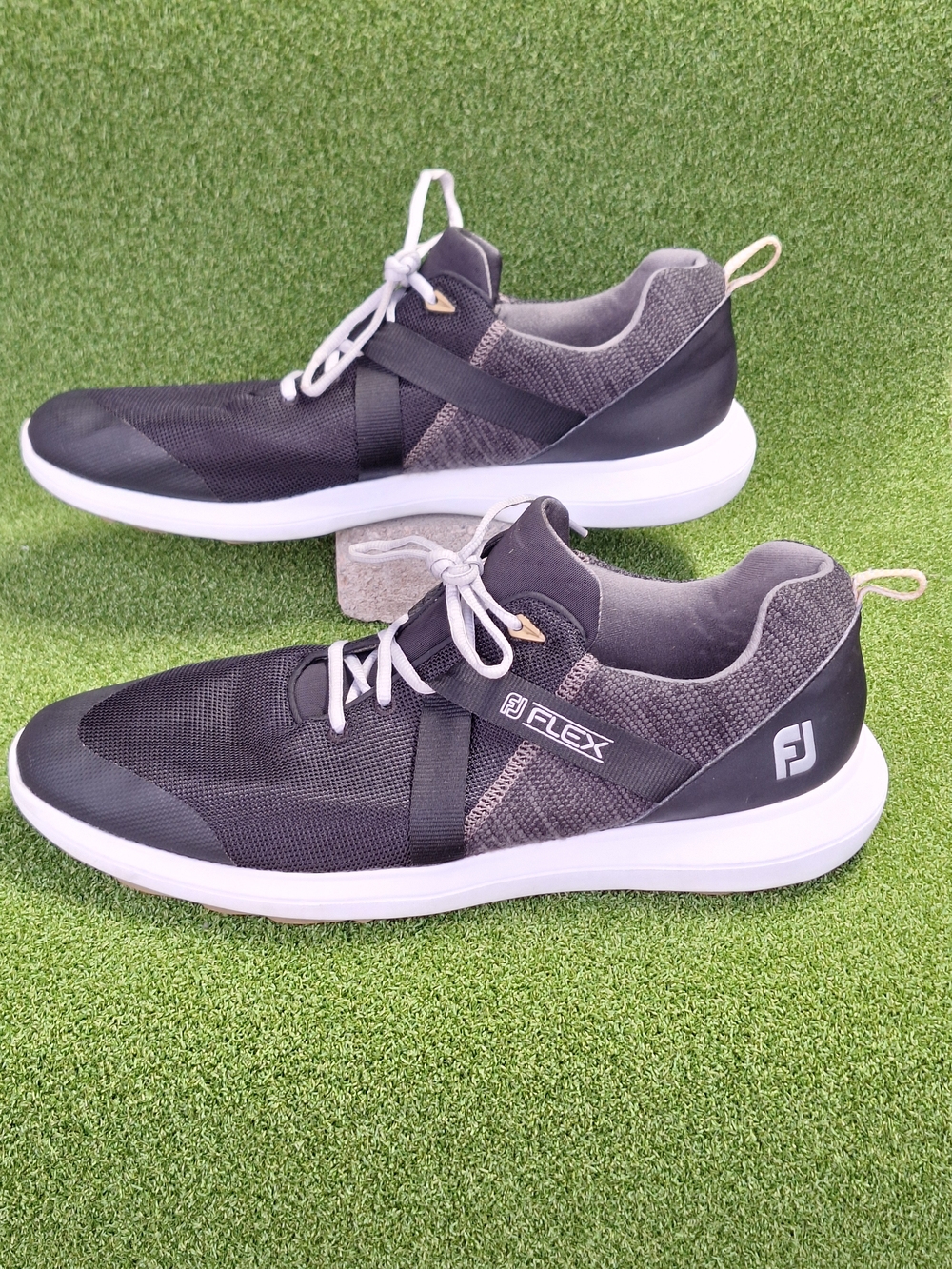 FootJoy Flex Spikeless Men's Golf Shoes Black Size 15 M 56103